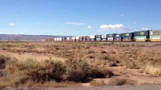 preview picture of video 'BNSF WB at Rio Puerco'