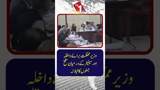 وزیر مملکت برائے داخلہ اور سینیٹر کے درمیان تلخ کلامی