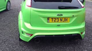 Revving - 6 Focus RS Mkll exhausts; Blueflame, Miltek, Remus, mp350 vs standard