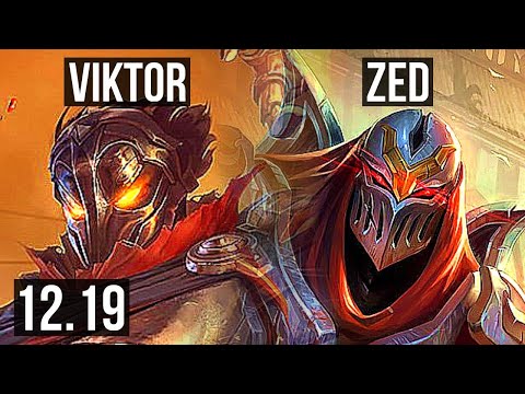 VIKTOR vs ZED (MID) | 11/1/4, Legendary, 500+ games | EUW Master | 12.19