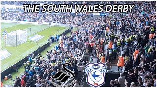 Wild Scenes in The South Wales Derby! Swansea City 1-1 Cardiff City