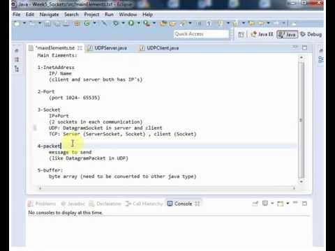 Week5 Network Programming Udp Server Client Java Part1