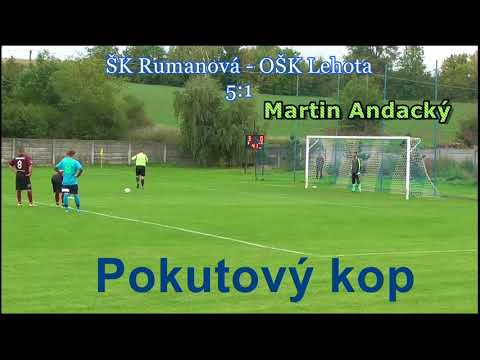 ŠK Rumanová - OŠK Lehota  ANDY vychytal pokutový kop 24.09.2017