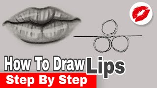 How to draw mouth step by step || Lips tutorial for beginners ✏️
