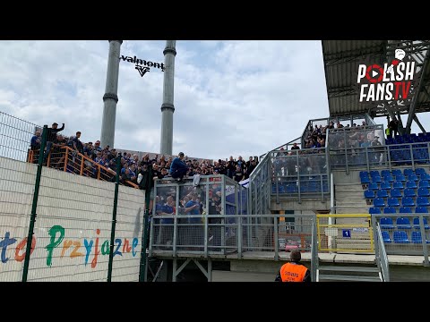 „GDZIE TWOJE BERŁO” - wymiana uprzejmości na meczu Pogoń Siedlce - Ruch Chorzów (19.05.2019 r.)