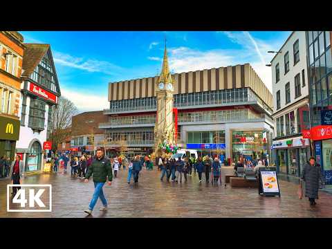 LEICESTER England Walking Tour 🇬🇧 | Discover the Multicultural City Centre | 4K HDR