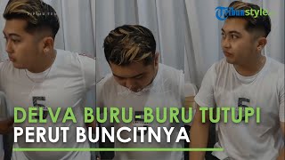 Insecure! Delva Irawan Buru-buru Sadar Diri Tutupi Perut Buncitnya saat Ketemu dengan Para Fans