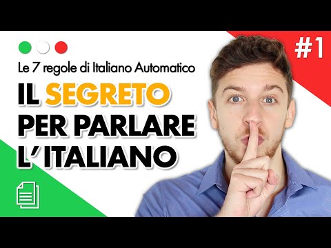 Regola 1 - IL SEGRETO PER IMPARARE A PARLARE L'ITALIANO (SUB ITA) | Imparare l'Italiano