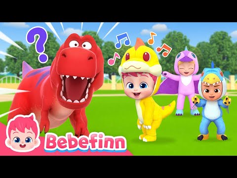 Baby Dino Roar Roar Roar!ㅣNursery RhymesㅣDance along Bebefinn