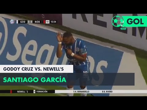 Santiago García (1-0) Godoy Cruz vs Newell's | Fecha 3 - Superliga Argentina 2018/2019