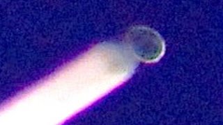 Impresionantes imágenes de un ovni haciendo chemtrails