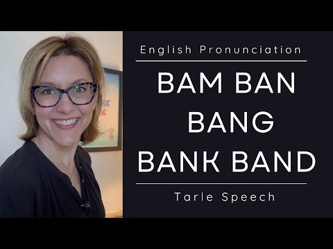 Learn to Pronounce BAM, BAN, BANG, BANK, BAND  - American English Nasal Sounds Pronunciation Lesson