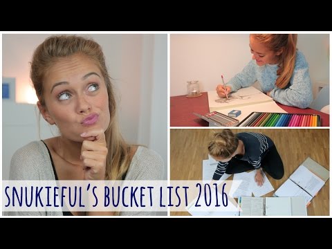 Bucket List 2016 I Snukieful