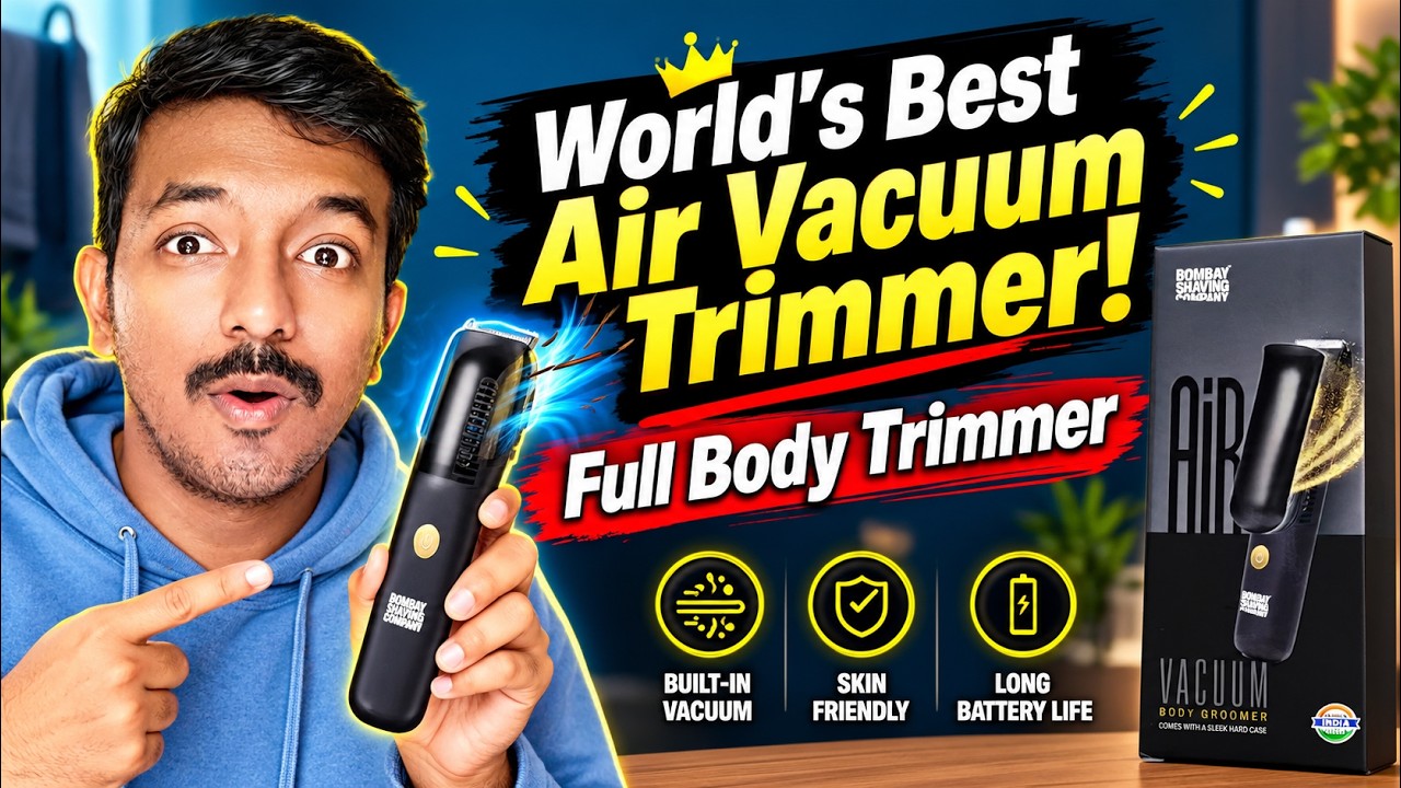 முடி கீழ விழவே விழாது! 😱 Bombay Shaving Company Air Vacuum Trimmer Tamil Review