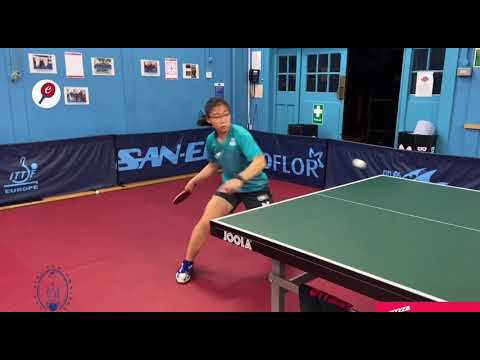 Stepping into the forehand table tennis topspin