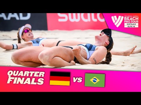 Müller/Tillmann vs. Carol/Barbara - Quarter Finals Highlights Gstaad 2023 #BeachProTour