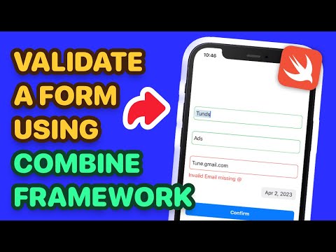 Form Validation in UIKit using Combine Framework (Combine Framework, UIKit Tutorial, UIKit Form) thumbnail