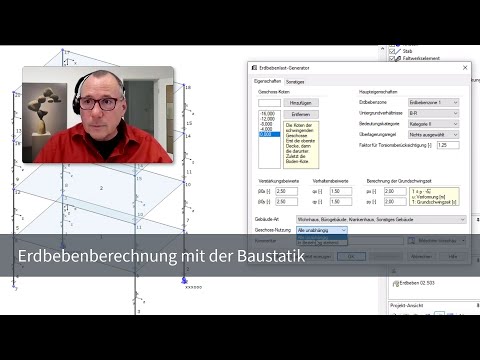 Erdbebenberechnung mit der Baustatik