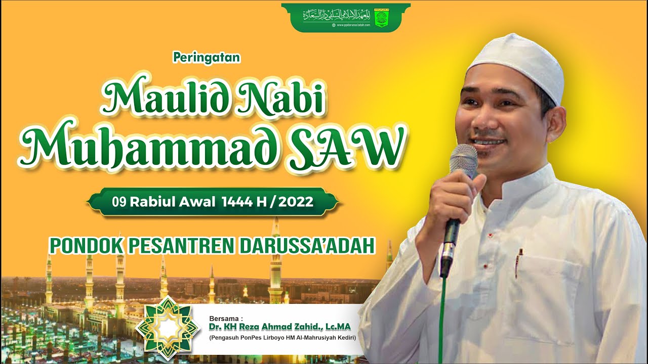 LIVE - Peringatan Maulid Nabi Muhammad SAW | PP Darussa'adah | Dr. KH Reza Ahmad Zahid Lirboyo Kediri