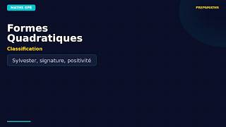 Formes bilinéaires et quadratiques