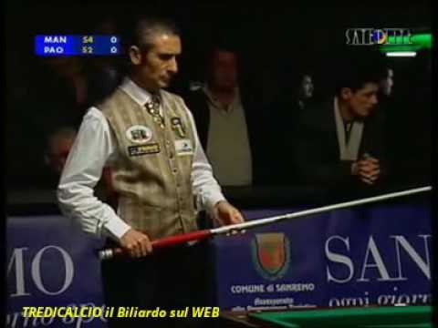 MANNONE vs PAOLONI - 8° D.F. 1^PROVA BILIARDO  BTP 2007/08 SAN REMO