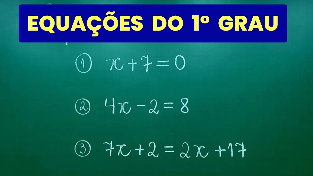 EQUAÇÃO DO 1º GRAU ∣ MATEMÁTICA BÁSICA ∣ Professora Angela Matemática