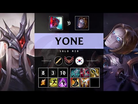 Yone Mid vs Orianna - KR Grandmaster Patch 25.21