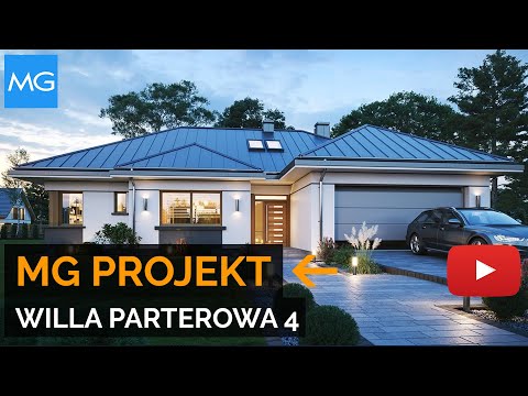 Projekt domu Willa Parterowa 4 MG Projekt - 146,83 m²