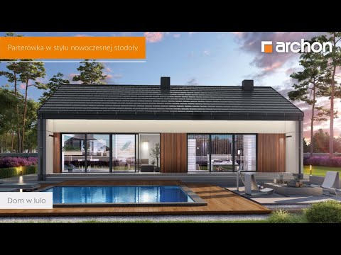 Dom w lulo - Parterówka w stylu nowoczesnej stodoły I ARCHON+ Projekty Domów