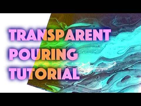 #13 Transparent Pouring Tutorial / Fluid Art / Acrylic Pour Painting / Ocean Painting