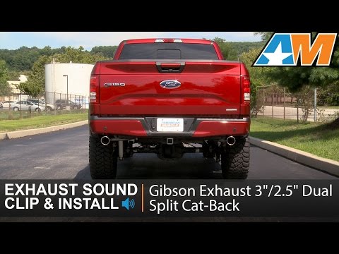 2015-2016 F-150 (5.0L) Gibson Exhaust Sound Clip 3"/2.5" Dual Split Cat-Back Review & Install