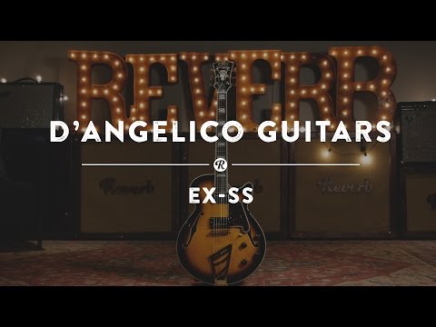 D'angelico Excel SS w/ Stairstep Tailpiece - Solid Black image 6