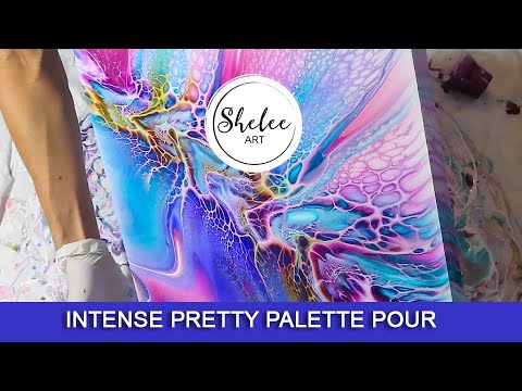 #39. Shelee Art - Intense Pretty Palette Messy Pour