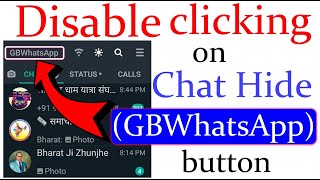 How to Disable clicking on GB WhatsApp button? GB WhatsApp Trick 2021 | KaiseKareTech