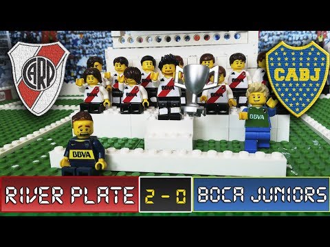 RIVER PLATE 2 - 0 BOCA JUNIORS - LEGO FÚTBOL  SuperCopa Argentina Final Clásico 2018