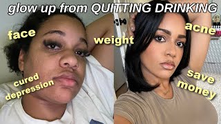 I stopped DRINKING  & became more attractive ! harsh tips & advice for your glow up