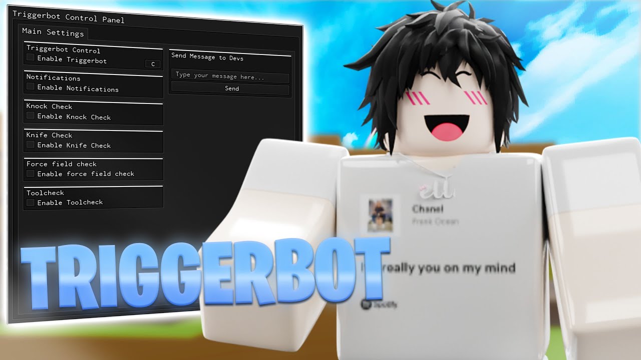 Raiding with the best Free Script In Dahood #traced (Triggerbot + Wall check)
