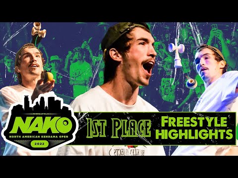 Wyatt Bray - 1st Place Freestyle Highlights - North American Kendama Open 2022