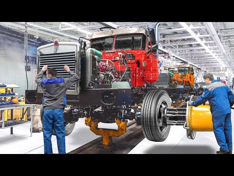, title : 'How They Build Powerful US Kenworth Trucks From Scratch  - Inside Production Line Factory'
