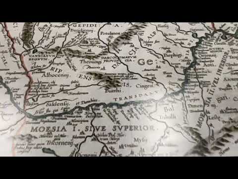 Ancient map of Dacia and Moesia, 1595 | SKU: 188531