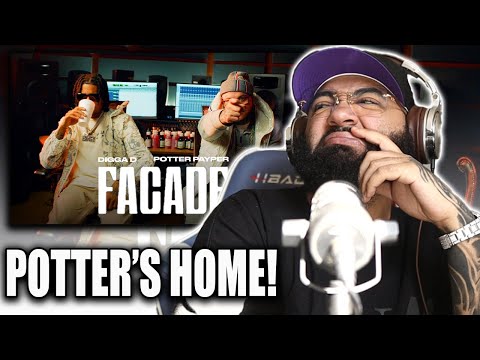POTTER PAYPER FRESH OUTTA JAIL!!! Digga D ft. Potter Payper - Facade (Official Video) - REACTION