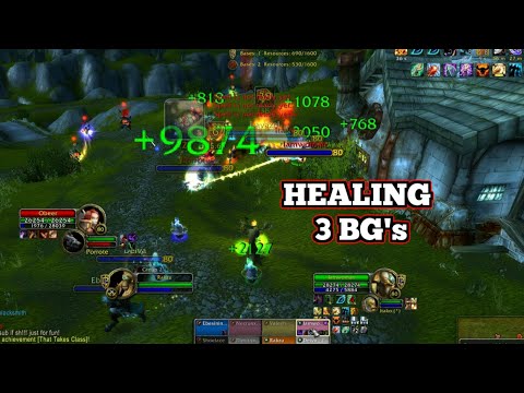 Rakzo Healing 3 BGs In A Row (WotLK Solo PvP)