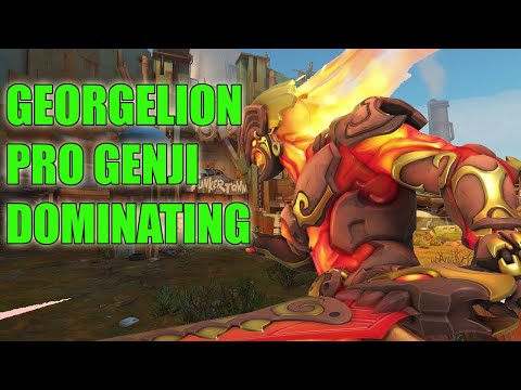GEORGELION66 GENJI MAIN GAMEPLAY - TOP 500 OVERWATCH SEASON 21