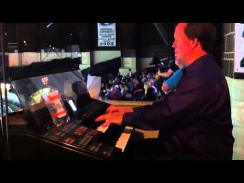 Organist Neil Copley at Indiana Ice game
