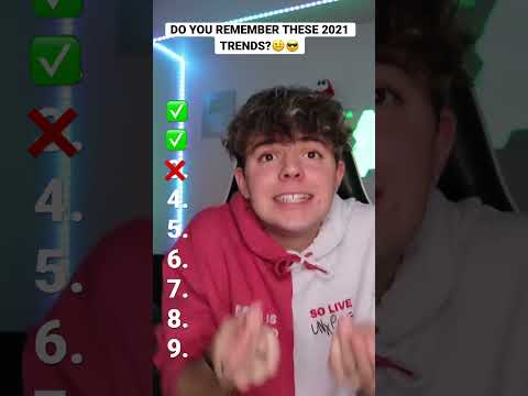 HOW MANY 2021 TRENDS DO YOU REMEMBER?🤪🤨 #shorts #viral #songtest