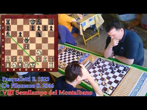 VIII Semilampo del Montalbano - De Filomeno Vs Pasqualetti - Difesa Scandinava - Scacchi LIVE