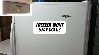 Fix Whirlpool freezer that doesn't stay cold in 5 minutes | Easy DIY repair Whirlpool WZF34X16DW