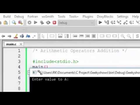 12 Arithmetic Operators Addition in C Programming Hindi