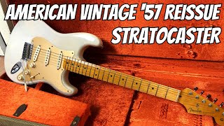 Video thumbnail for American Vintage '57 Reissue Fender Stratocaster - MasterThatGear! by mastertheguitar