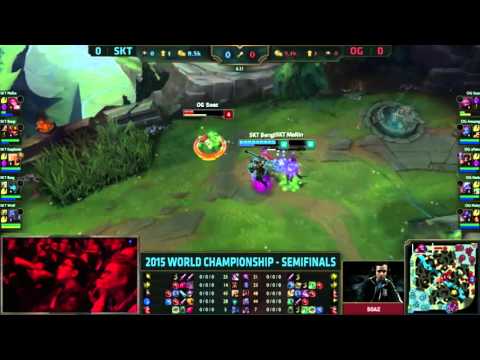 OG Soaz Amazing Teleport Escape 1 vs 2 | LoL World Championship 2015